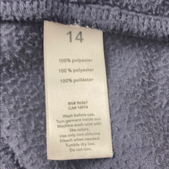 Oshkosh Big Boys Blue & Red Zip Fleece Top Jacket Size 14 - Picture 8 of 8